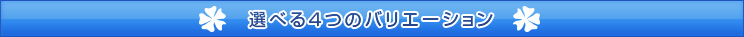 選べる4つのバリエーション