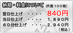 納期・料金について